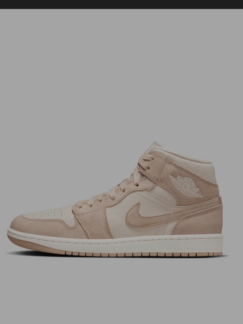 Jordan Men's Mid-Top Sneakers in Light Beige